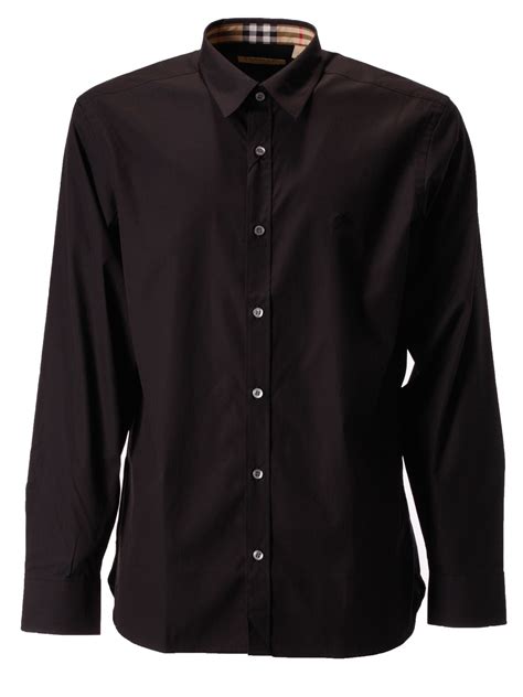 black burberry shirt button up|burberry button up shirt women's.